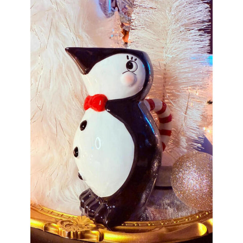 Penguin Creamer Pitcher by Carnival Cottage x Johanna Parker Holiday Figurine